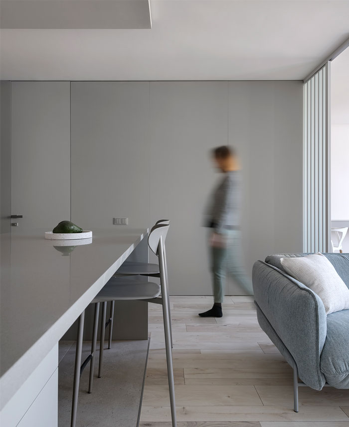 住宅空間,國外住宅空間設計,極簡風格,淺色係公寓,公寓設計