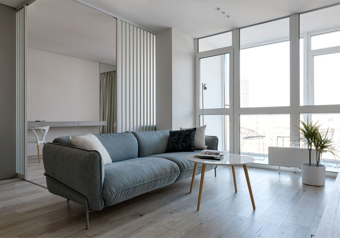 住宅空間,國外住宅空間設計,極簡風格,淺色係公寓,公寓設計