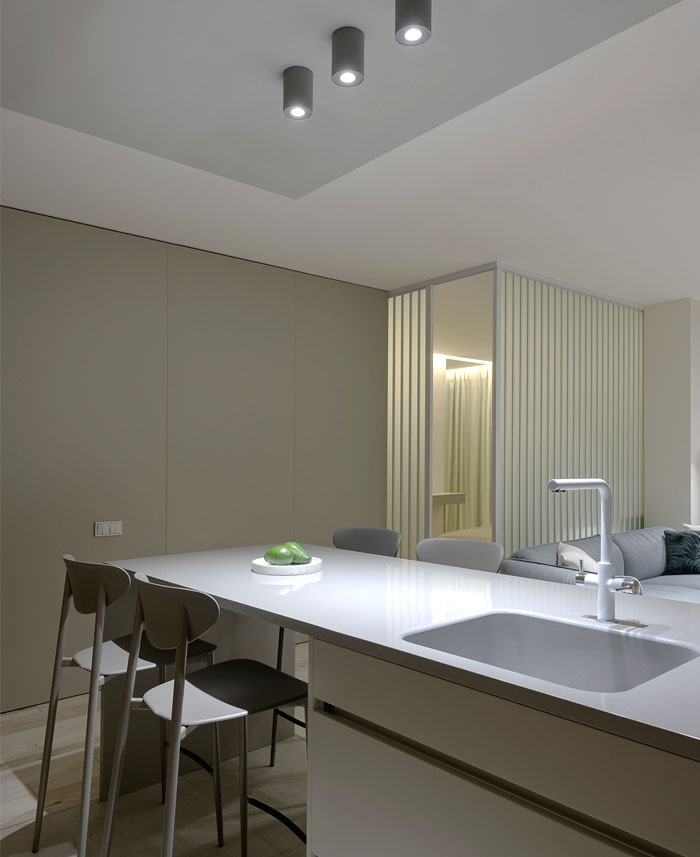 住宅空間,國外住宅空間設計,極簡風格,淺色係公寓,公寓設計
