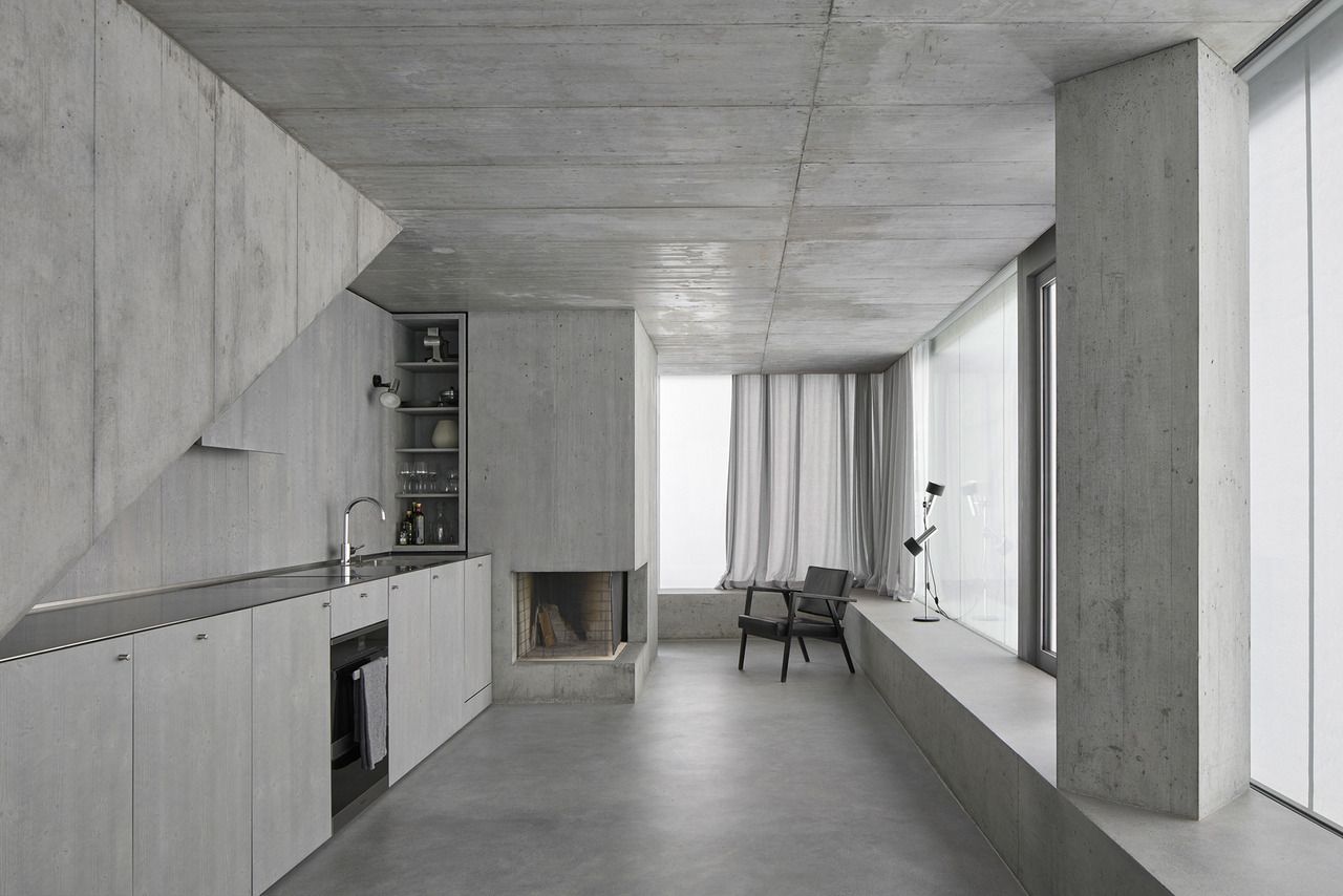 住宅設計,國外住宅設計,極簡主義住宅,混凝土元素,Nickisch Walder