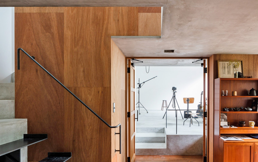 SOHO住宅，SOHO設計，室內設計，極簡風格，住宅辦公，辦公室設計，清水混凝土