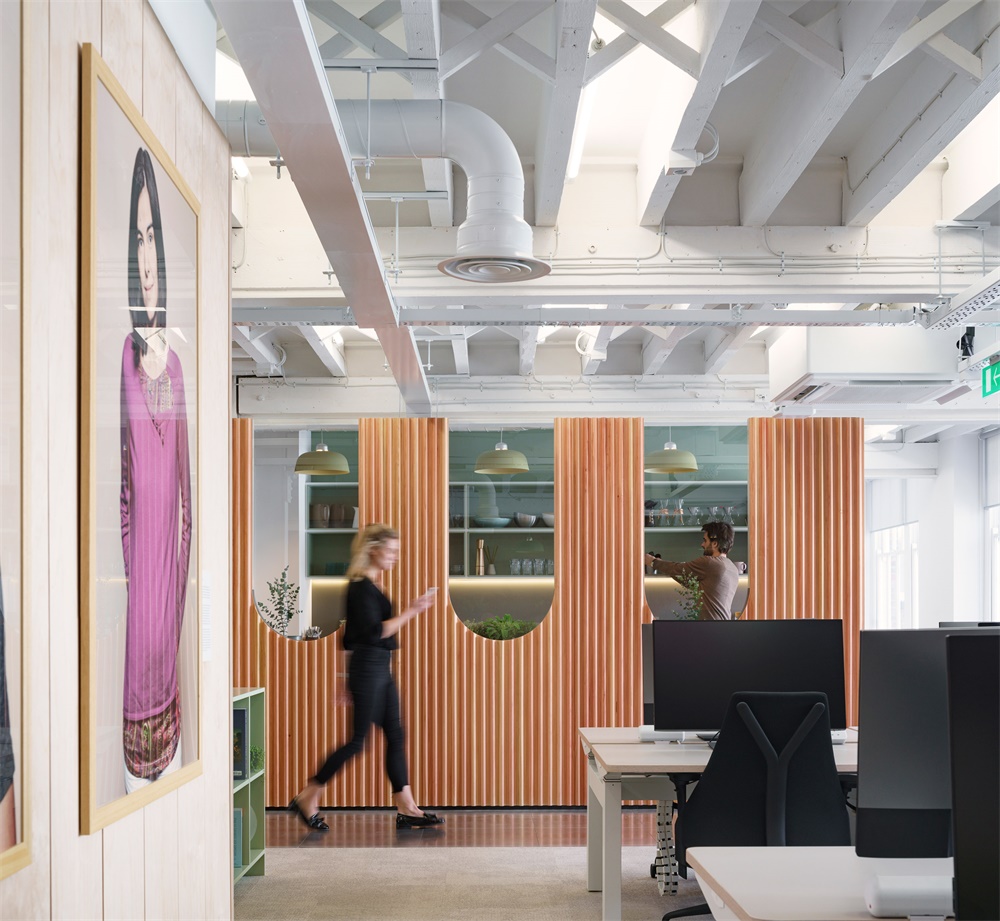 辦公空間，Airbnb辦公室，倫敦，Threefold Architects