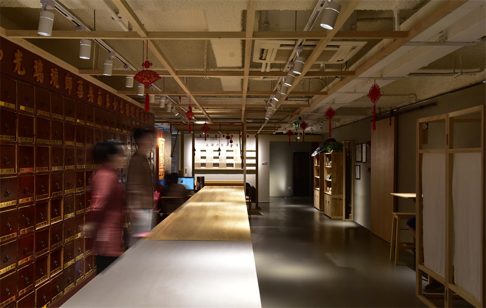 中醫館設計,商業空間,正安中醫館,一夕設計,深圳,品牌旗艦店