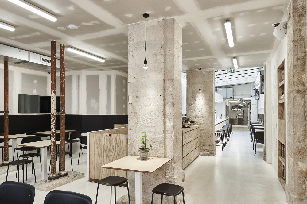 餐飲空間,巴黎,咖啡店,國外咖啡廳設計,LOFT工業風格,烘焙空間