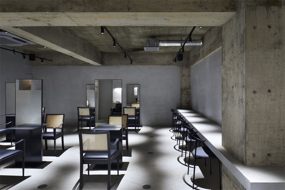 Rire理發店,日本愛知,Airhouse,商業空間,理發店設計,極簡主義