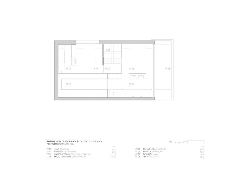 住宅空間,西班牙,Fran Silvestre Arquitectos,改造設計,penthouse住宅,極簡主義