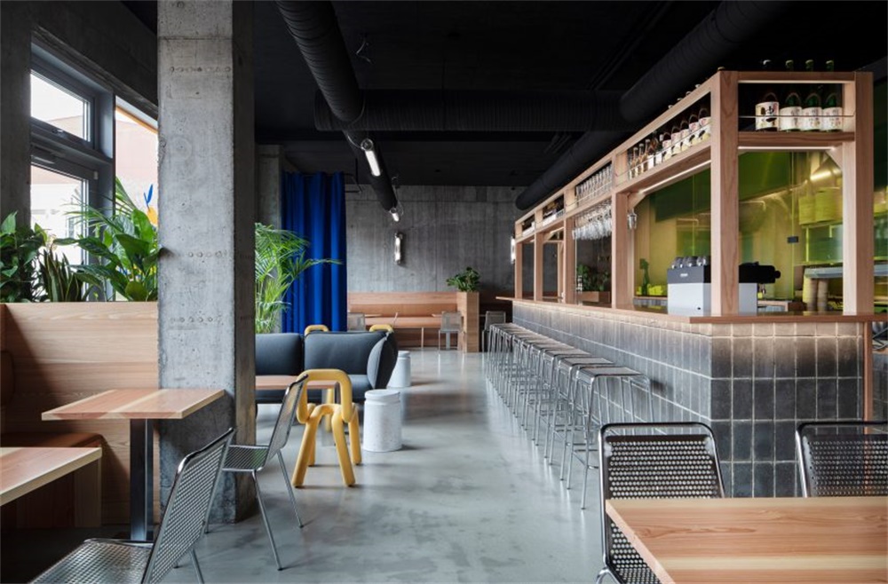 HAF Studio，Yuzu日本漢堡店，冰島，餐飲空間，快餐店設計