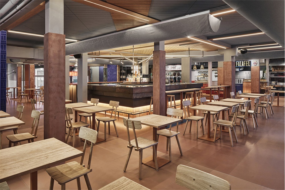 Studio Modijefsky,荷蘭海牙,Foodhallen美食廣場,餐飲空間,改造設計