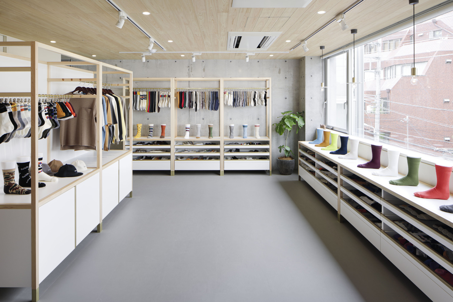 ROTOTO,襪子陳列室,辦公空間,ROTOTO,日本奈良,陳列室設計,多功能空間