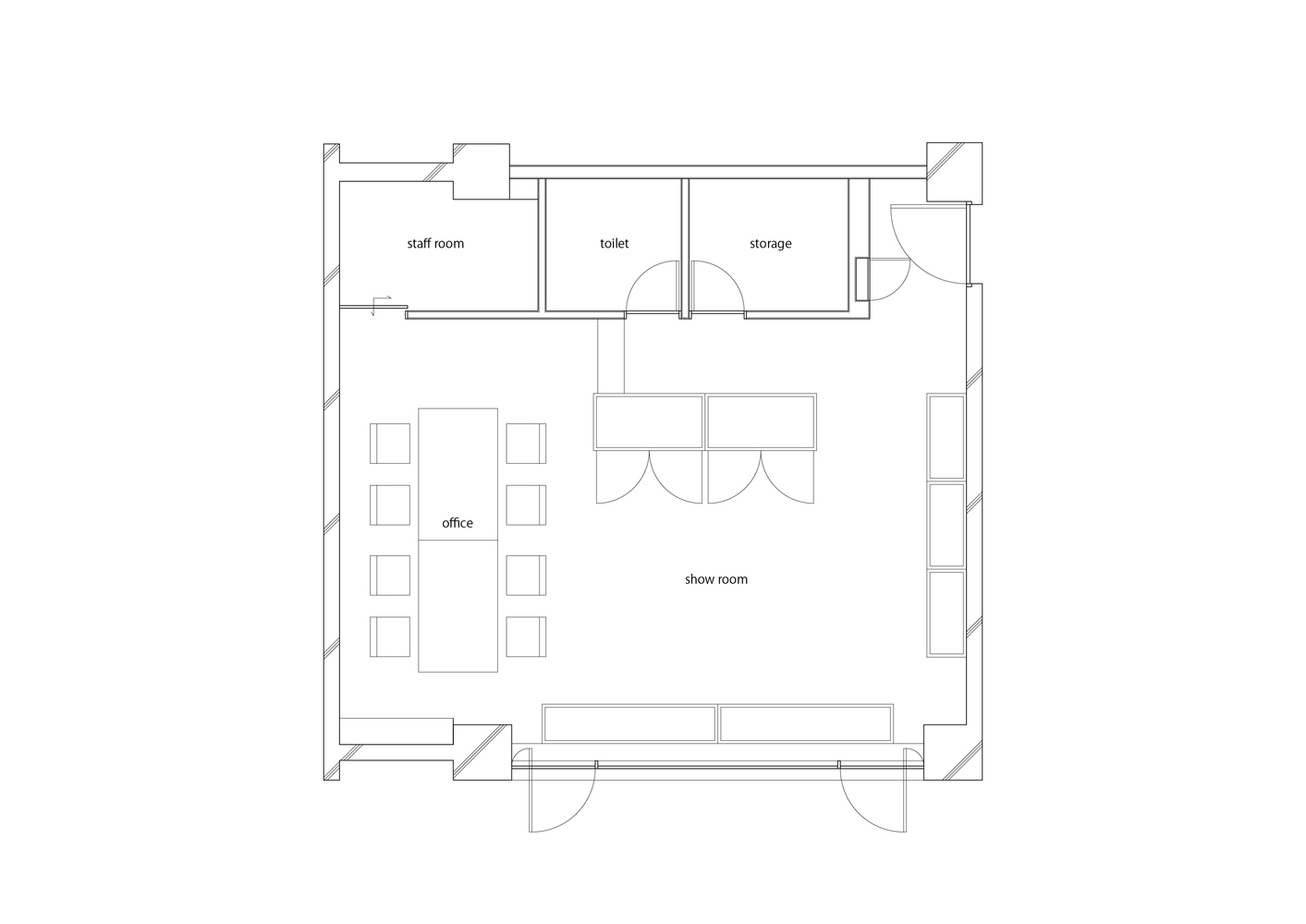 ROTOTO,襪子陳列室,辦公空間,ROTOTO,日本奈良,陳列室設計,多功能空間