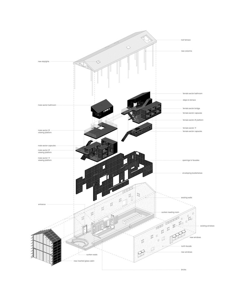 商業空間,書店設計,青龍塢,言幾又,鄉村書店,建築改造,西濤設計工作室
