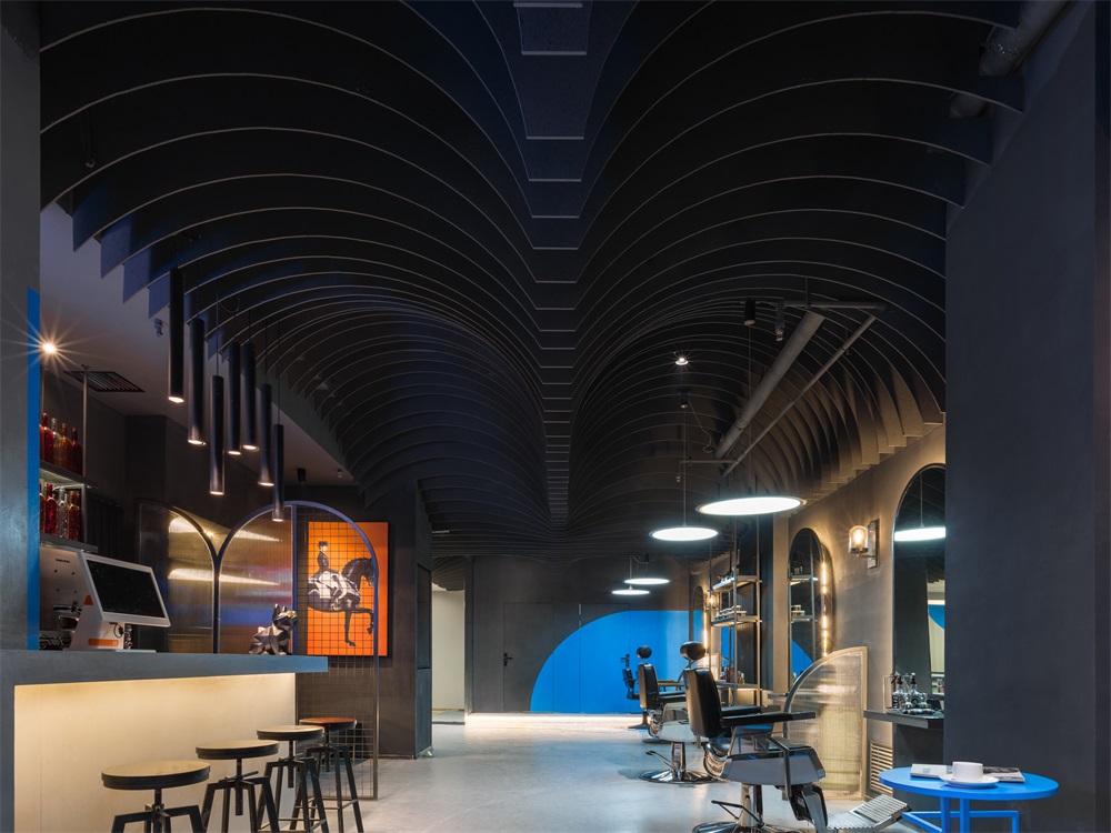 美發集合店，美發店設計，蘭州美發店，美發沙龍設計，五德設計，項目投稿