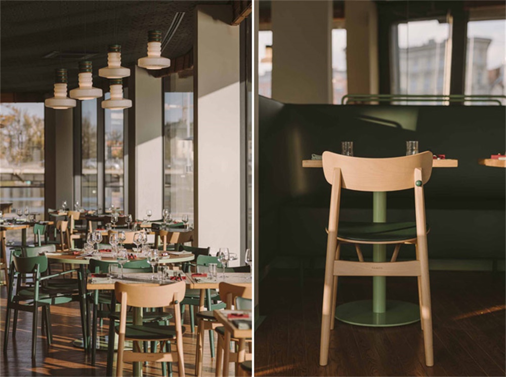 餐飲空間，餐廳設計，葡萄牙餐廳，波蘭，河濱餐廳設計