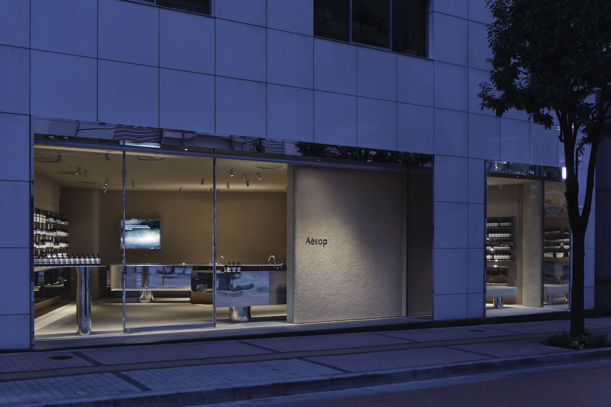 商業空間,東京,專賣店,零售空間,護膚品店鋪設計,aesop,CASE-REAL