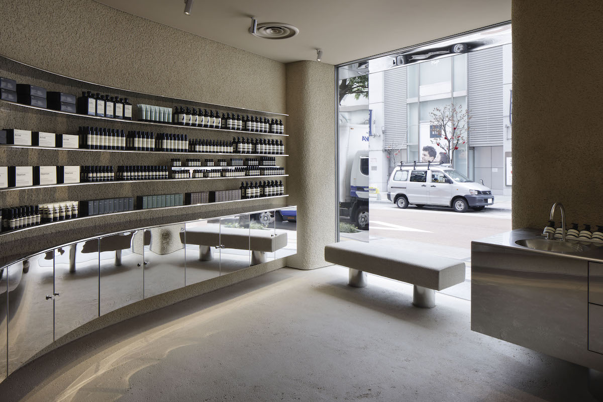商業空間，東京，專賣店，零售空間，護膚品店鋪設計，aesop，CASE-REAL