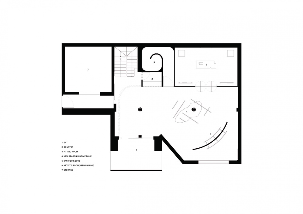 商業空間,國外零售空間設計,旗艦店,首爾,服裝品牌旗艦店,項目投稿