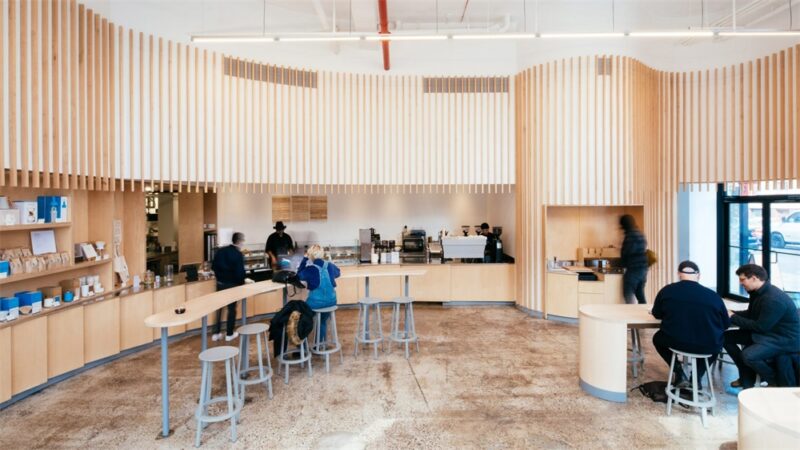 Bohlin Cywinski Jackson l 布魯克林藍瓶咖啡Blue Bottle Coffee翻新
