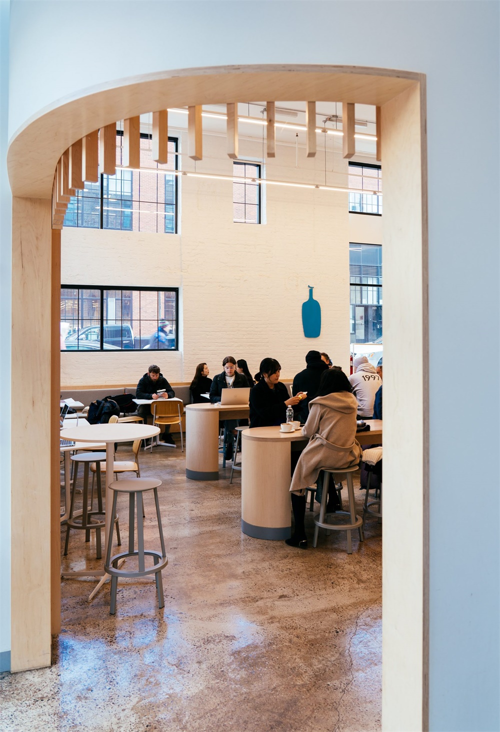 餐飲空間，咖啡廳設計，Blue Bottle，小藍瓶咖啡，咖啡廳翻新