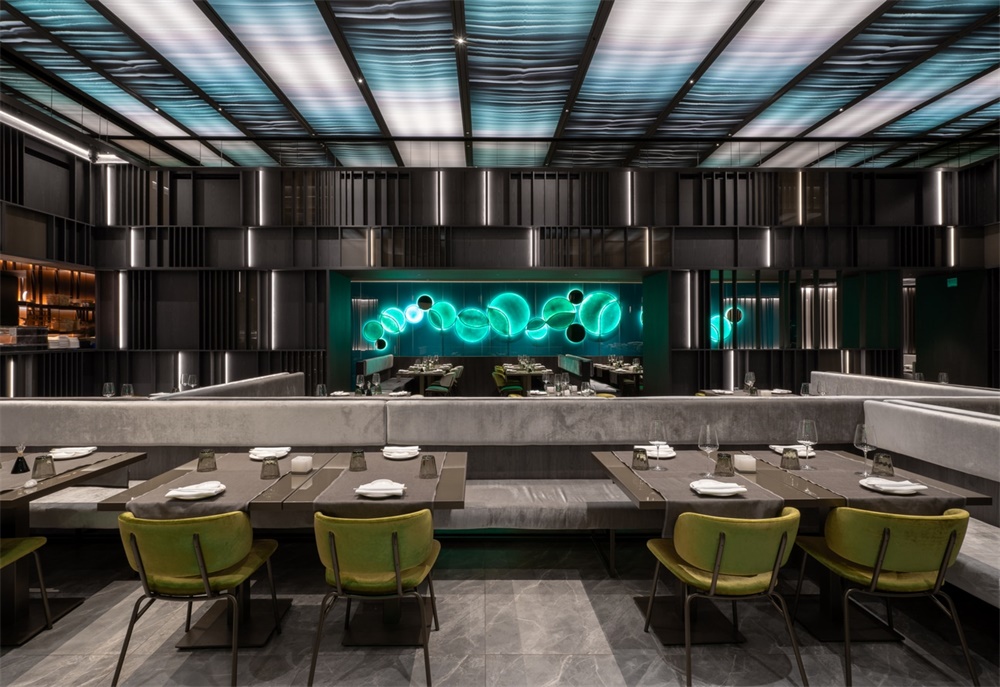 餐飲空間，亞洲風情餐廳，國外餐廳設計，燈光設計