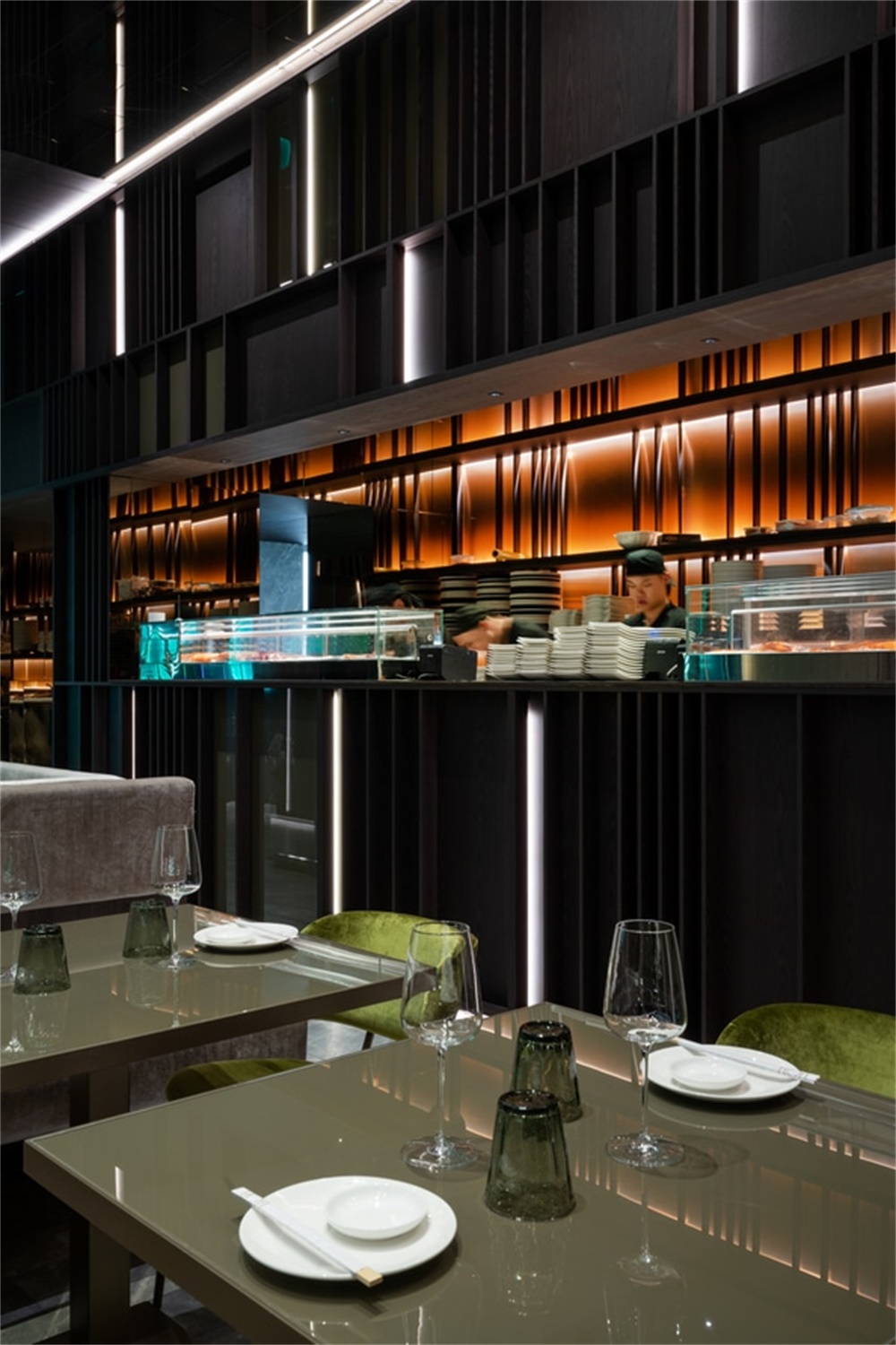 餐飲空間，亞洲風情餐廳，國外餐廳設計，燈光設計