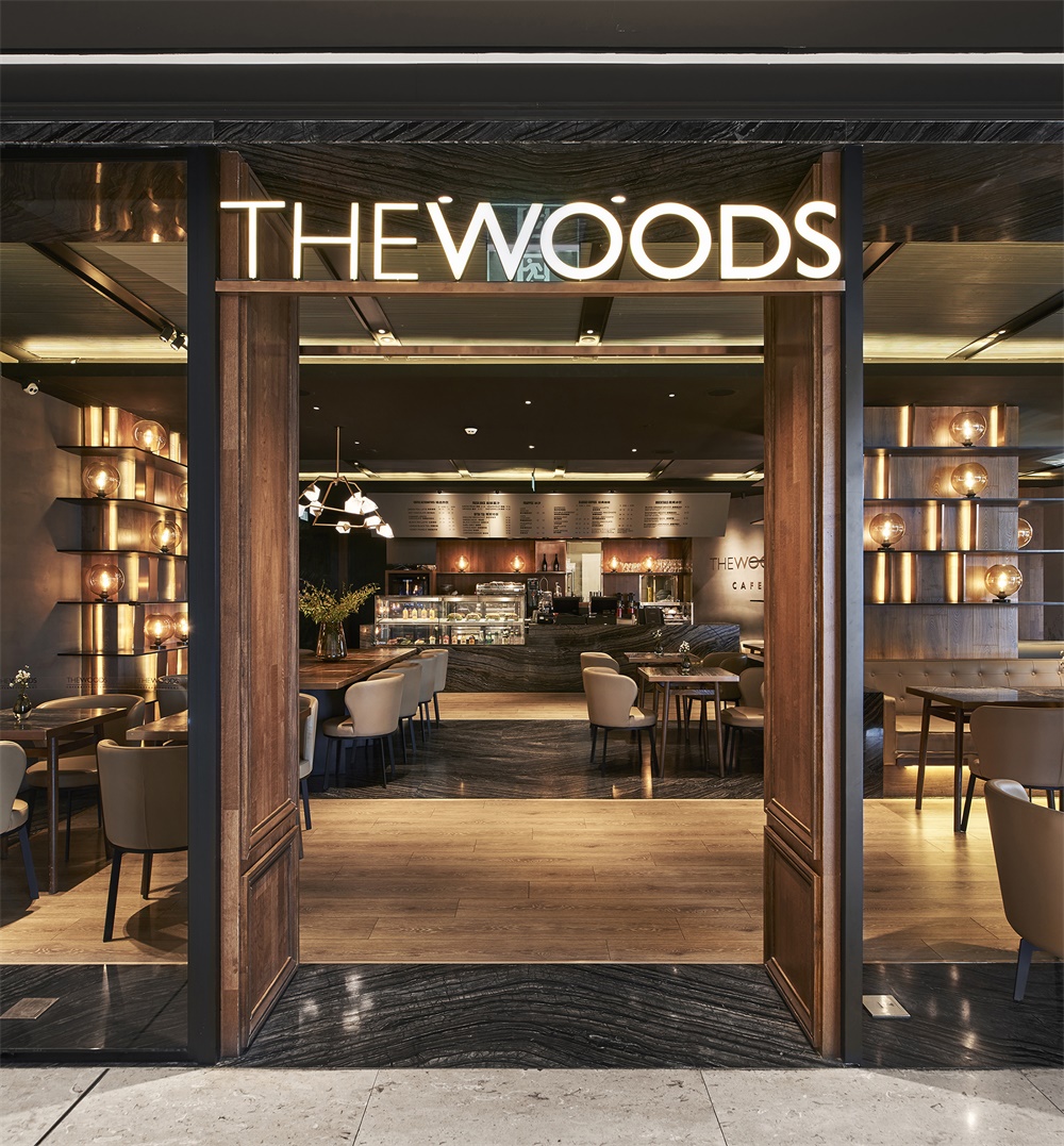 餐飲空間,北京王府中環,THE WOODS CAFÉ,FUNUN LAB,咖啡廳設計,項目投稿