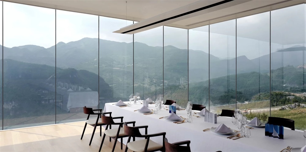 餐飲空間，餐廳設計，“漂浮的島嶼”，C+ Architects，重慶，懶壩大地藝術節，法式餐廳設計
