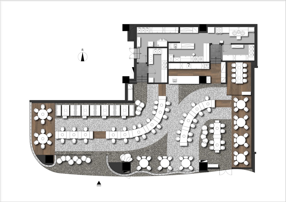 餐飲空間,盡膳口福,蹺腳牛肉,FUNUN LAB,中餐廳設計,項目投稿
