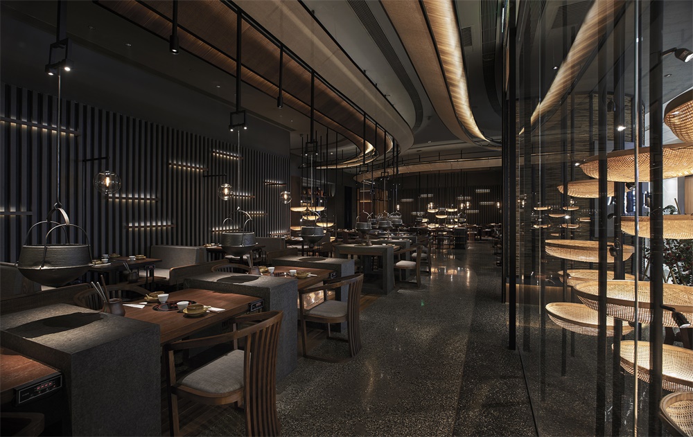 餐飲空間,盡膳口福,蹺腳牛肉,FUNUN LAB,中餐廳設計,項目投稿