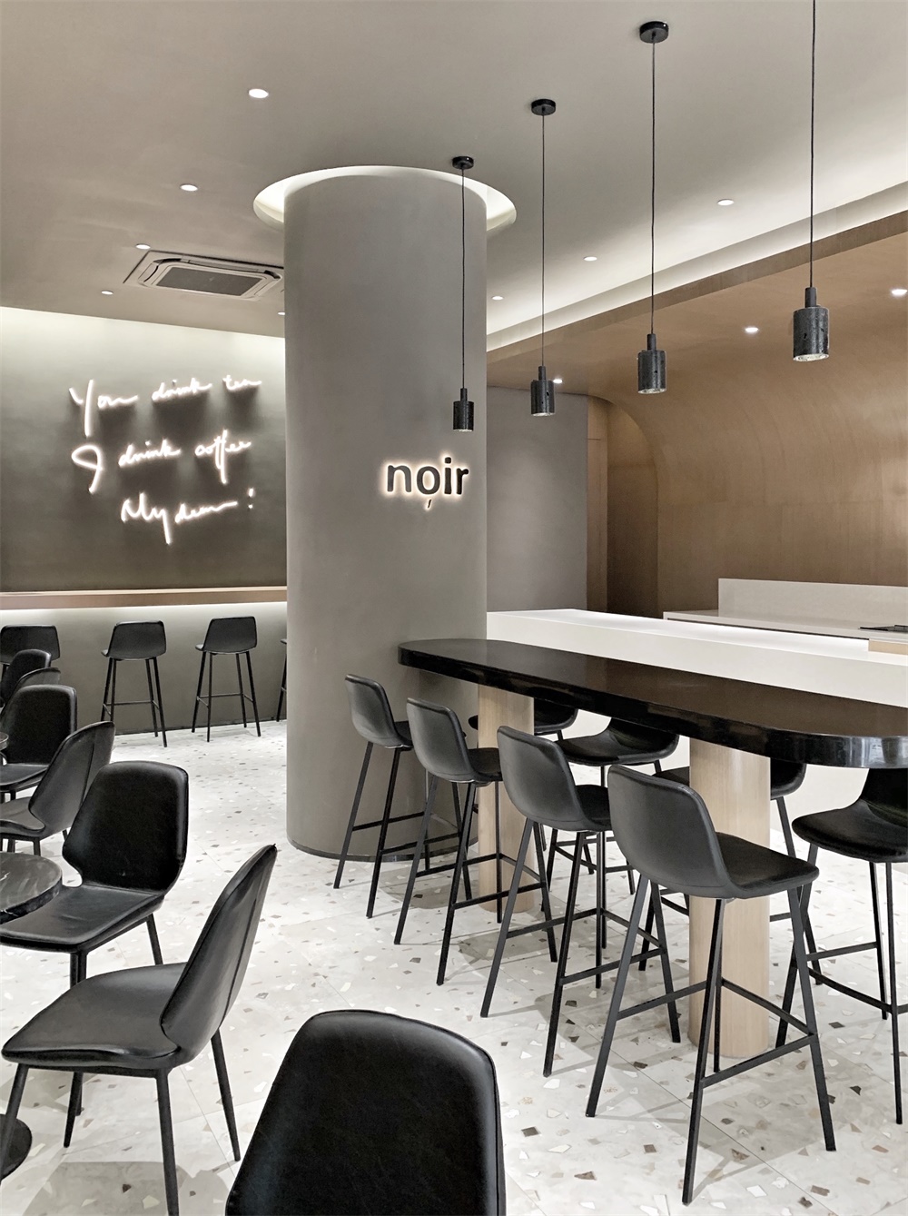 餐飲空間,咖啡廳設計,咖啡店設計,廣州,睿上形素,RSXS design,noir cafe