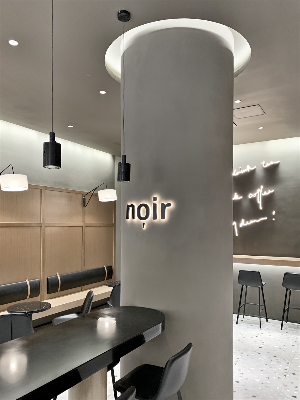 餐飲空間,咖啡廳設計,咖啡店設計,廣州,睿上形素,RSXS design,noir cafe