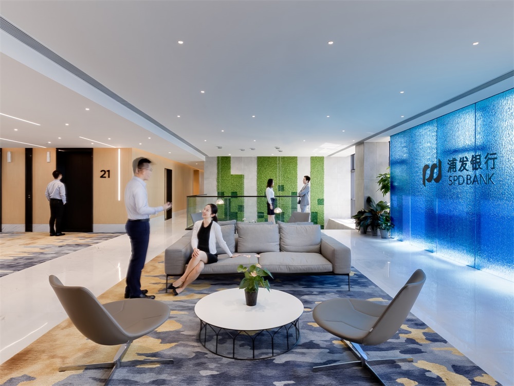 辦公空間，深圳，浦發銀行深圳分行總部，金融公司辦公室，辦公室設計，辦公樓