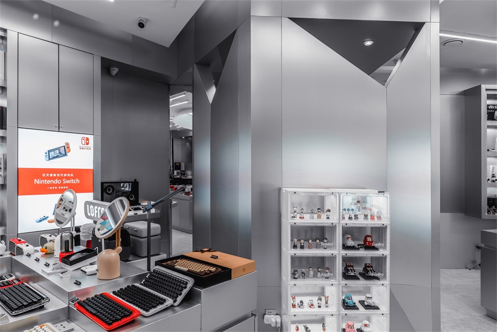 商業空間,潮流用品集合店,呼和浩特,潮流空間設計,未來感設計,VLAB,那漠含風設計