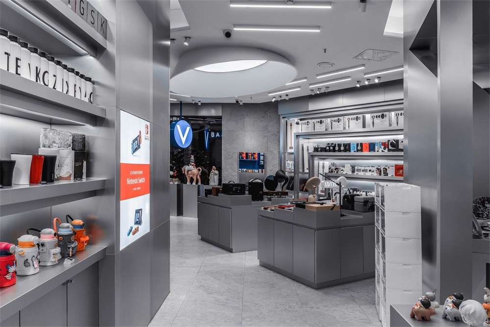 商業空間,潮流用品集合店,呼和浩特,潮流空間設計,未來感設計,VLAB,那漠含風設計