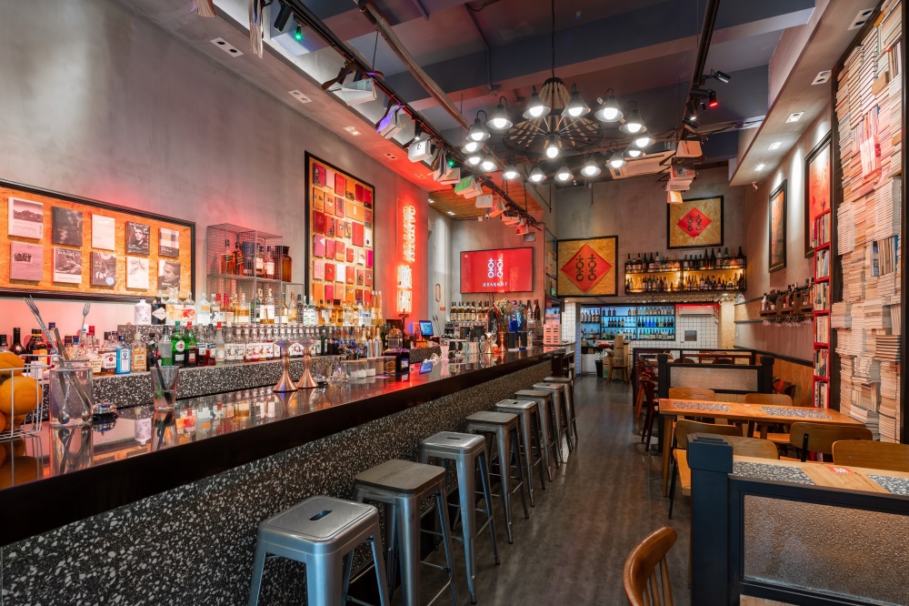 餐飲空間，水餃店設計，嬉皮士精神，廣州，負空間設計，loft工業風，喜喜水餃，項目投稿