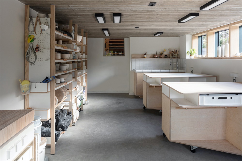 辦公空間,比利時,工作室擴建,藝術工作室,藝術培訓工作室,Aanbouw Atelier