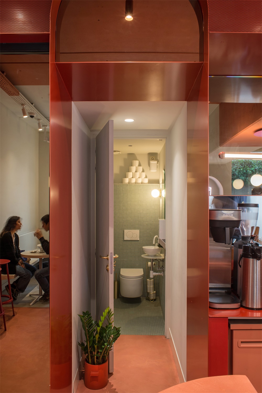 餐飲空間，咖啡館設計，比利時布魯塞爾，HOP Architects，特色咖啡吧