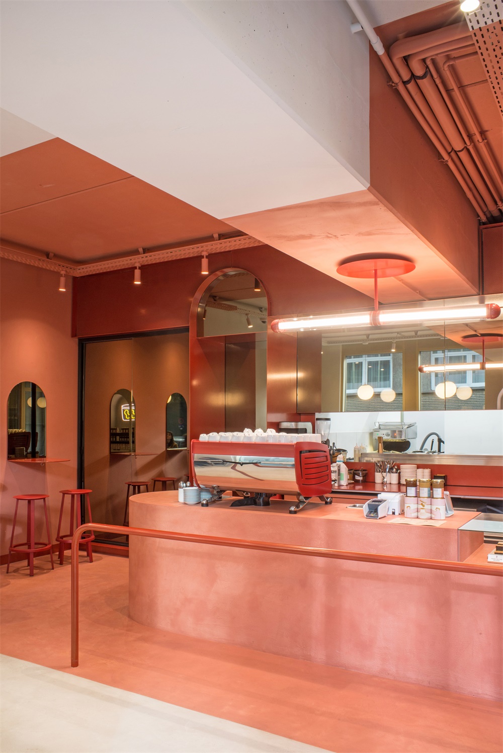餐飲空間，咖啡館設計，比利時布魯塞爾，HOP Architects，特色咖啡吧