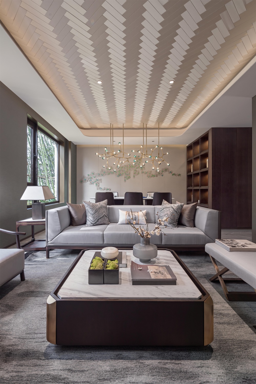 住宅空間,中式人文居住空間,別墅軟裝設計,柏年印象,新中式空間設計,軟裝設計,長沙建發·央著,項目投稿