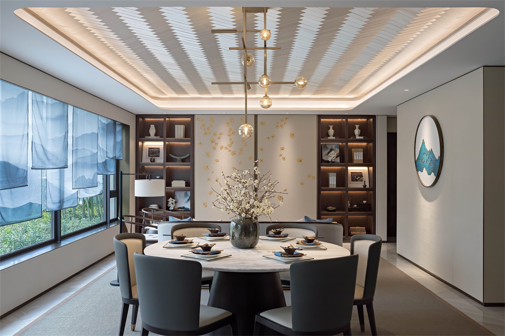 住宅空間,中式人文居住空間,別墅軟裝設計,柏年印象,新中式空間設計,軟裝設計,長沙建發·央著,項目投稿