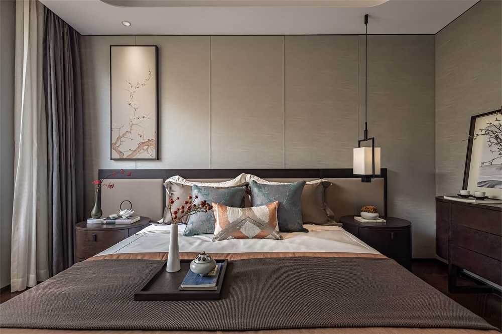 住宅空間,中式人文居住空間,別墅軟裝設計,柏年印象,新中式空間設計,軟裝設計,長沙建發·央著,項目投稿