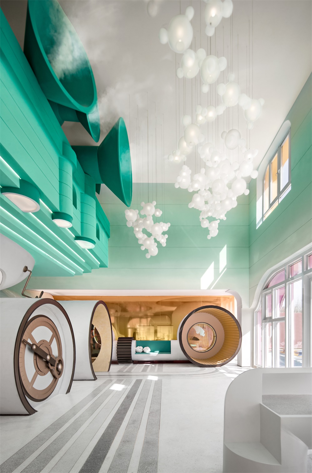 MOD,墨設設計,濰坊青州市,尋夢環遊之旅,恒信·青州風華尚品幼兒園 ,幼兒園設計,兒童娛樂中心設計,項目投稿