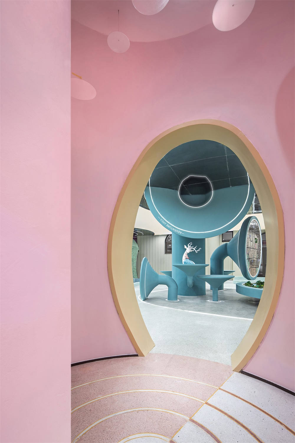 MOD,墨設設計,濰坊青州市,尋夢環遊之旅,恒信·青州風華尚品幼兒園 ,幼兒園設計,兒童娛樂中心設計,項目投稿