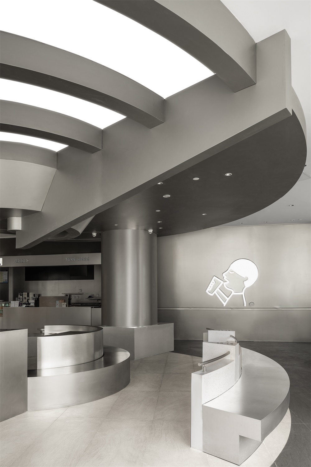 餐飲空間,茶飲店設計,濟南喜茶,濟南喜茶萬象城店,DAS Lab,茶飲店設計,喜茶店鋪設計,項目投稿