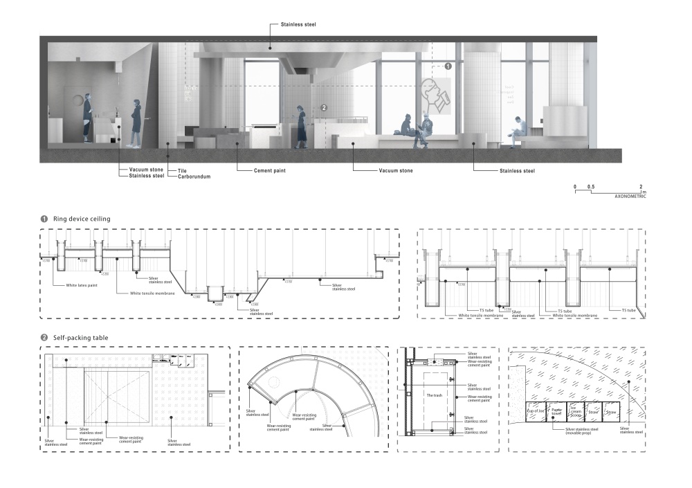 餐飲空間,茶飲店設計,濟南喜茶,濟南喜茶萬象城店,DAS Lab,茶飲店設計,喜茶店鋪設計,項目投稿