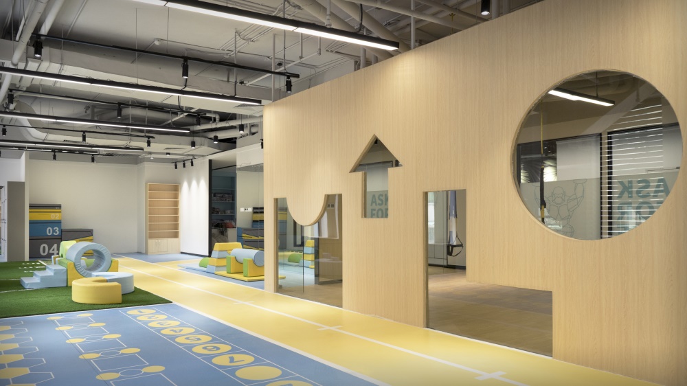 廣東厚幾設計,廣州敏樂加,少兒體適能培訓空間設計,兒童娛樂中心設計,項目投稿