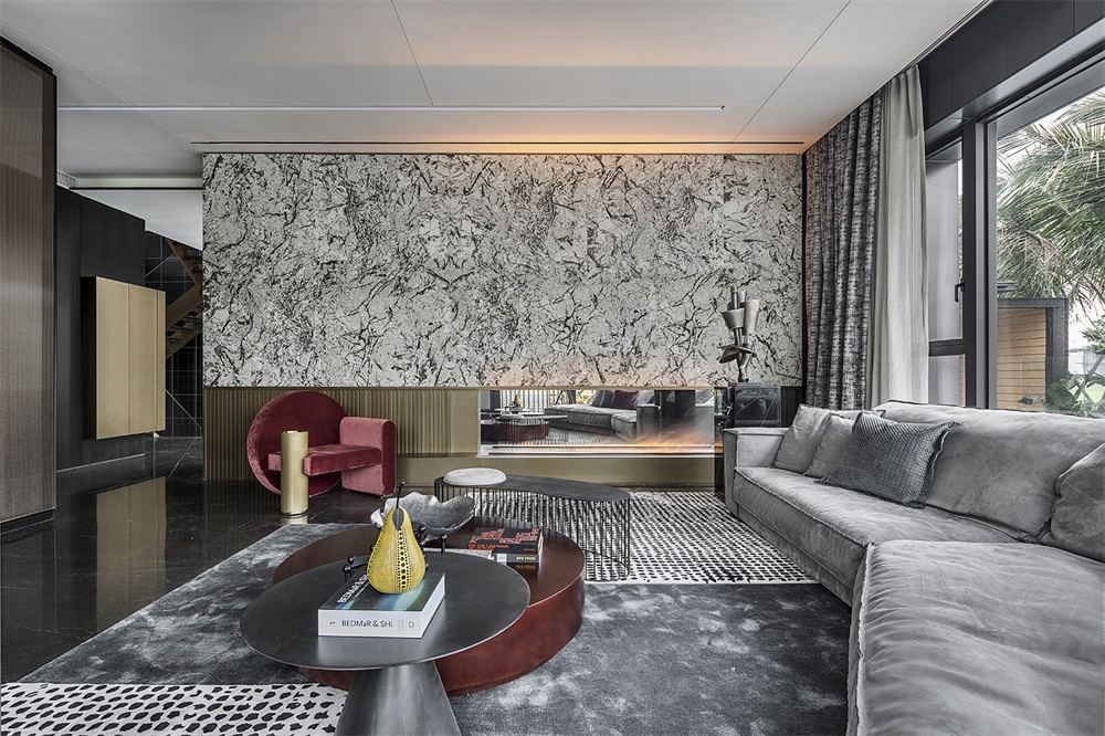 住宅空間,黑曜石別墅,別墅設計,廣州尚逸裝飾設計,軟裝設計,珠海保利九洲天和三期嶼墅,項目投稿