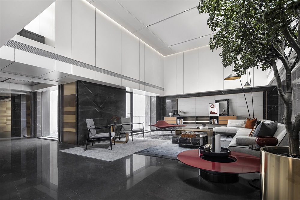 住宅空間,黑曜石別墅,別墅設計,廣州尚逸裝飾設計,軟裝設計,珠海保利九洲天和三期嶼墅,項目投稿