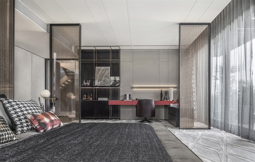 住宅空間,黑曜石別墅,別墅設計,廣州尚逸裝飾設計,軟裝設計,珠海保利九洲天和三期嶼墅,項目投稿