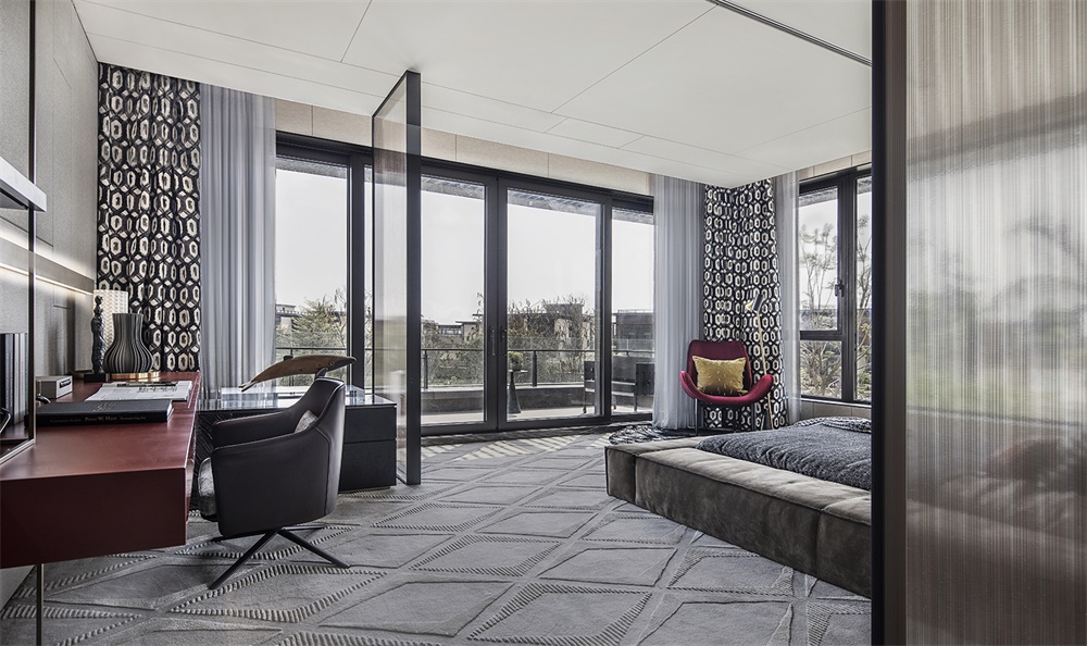 住宅空間,黑曜石別墅,別墅設計,廣州尚逸裝飾設計,軟裝設計,珠海保利九洲天和三期嶼墅,項目投稿