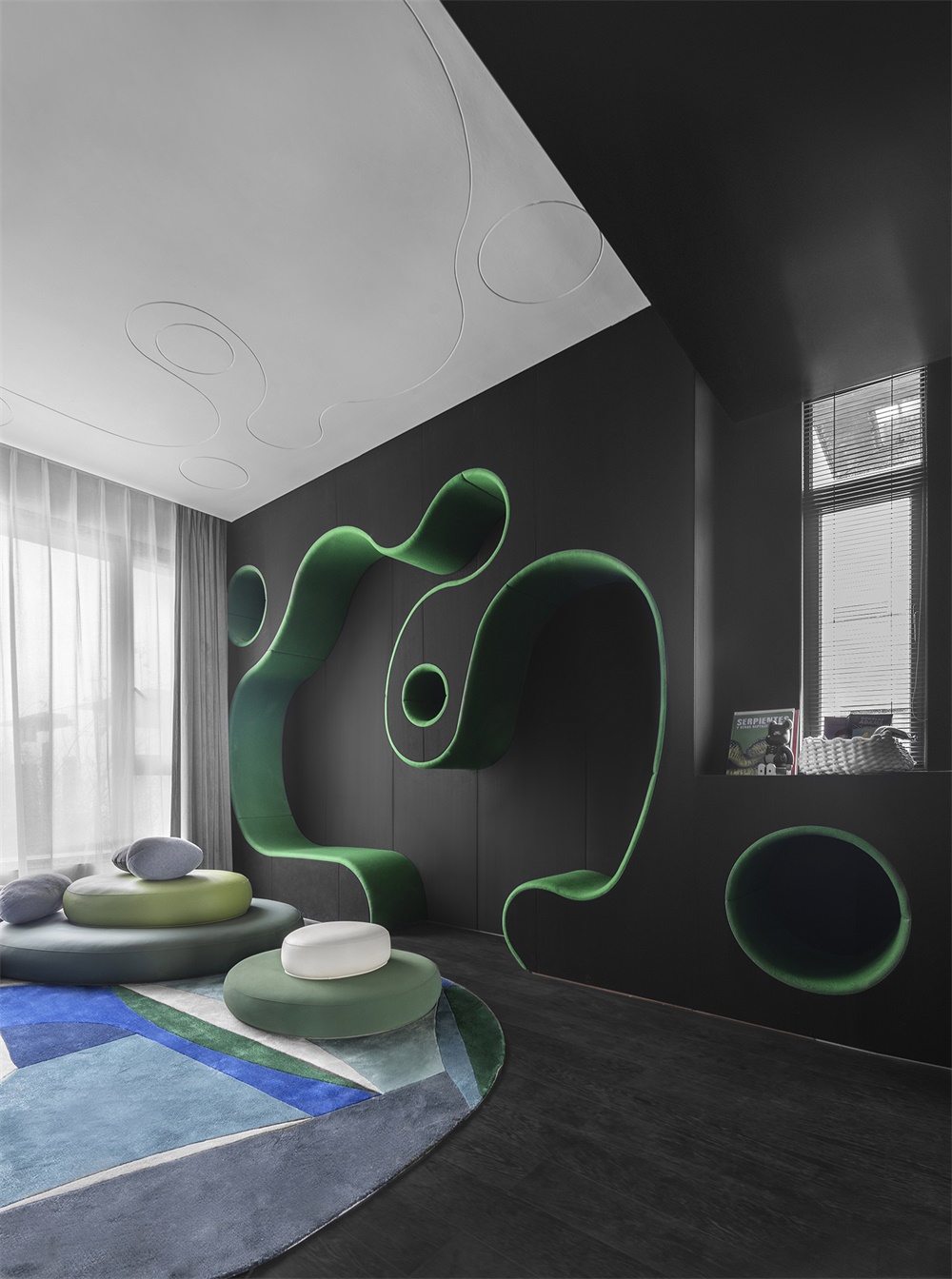 住宅空間,黑曜石別墅,別墅設計,廣州尚逸裝飾設計,軟裝設計,珠海保利九洲天和三期嶼墅,項目投稿